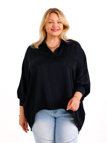 LAURA oversize Blusen-Shirt - verschiedene Farben
