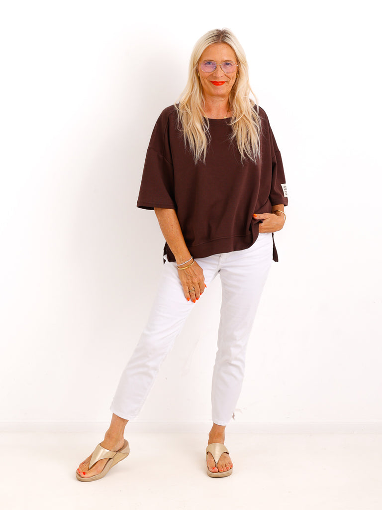Oversize-Shirt JESSICA.S – Lässiges Everyday-Basic mit Patch – Gr. 36-42