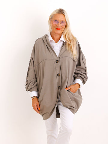 XXL Sweatshirtjacke JULE.S – Moderner Casual-Look mit Kapuze – Gr. 44–52