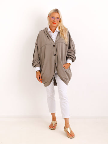 XXL Sweatshirtjacke JULE.S – Moderner Casual-Look mit Kapuze – Gr. 44–52
