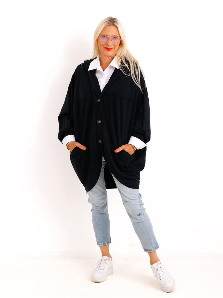 XXL Sweatshirtjacke JULE.S – Moderner Casual-Look mit Kapuze – Gr. 44–52