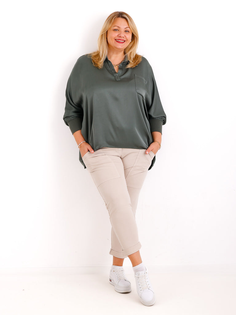 LAURA oversize Blusen-Shirt - verschiedene Farben