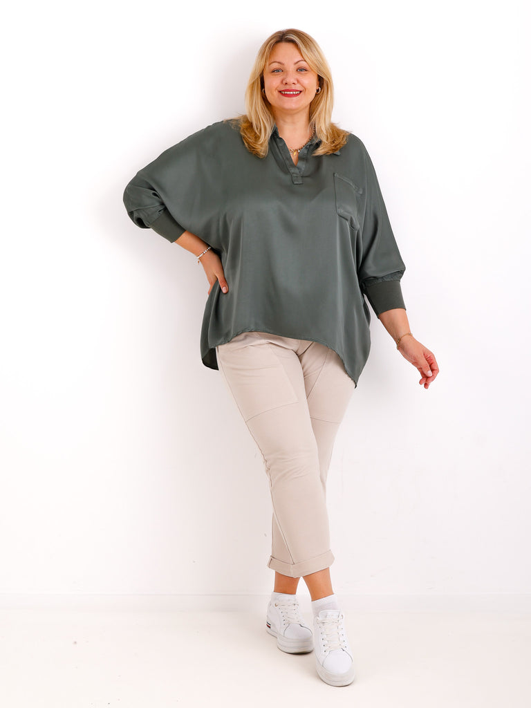 LAURA oversize Blusen-Shirt - verschiedene Farben