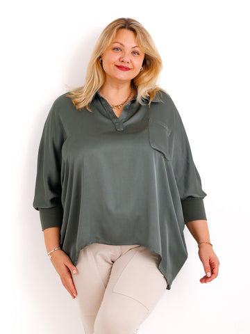 LAURA oversize Blusen-Shirt - verschiedene Farben