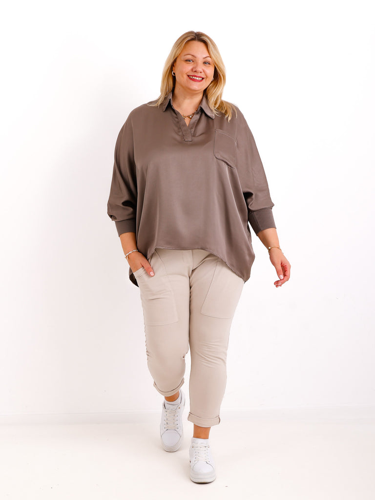 LAURA oversize Blusen-Shirt - verschiedene Farben