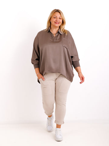 LAURA oversize Blusen-Shirt - verschiedene Farben
