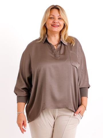 LAURA oversize Blusen-Shirt - verschiedene Farben