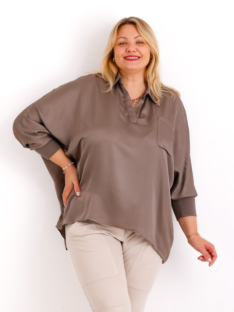 LAURA oversize Blusen-Shirt - verschiedene Farben