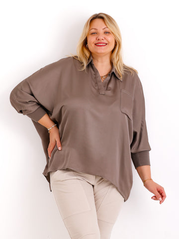 LAURA oversize Blusen-Shirt - verschiedene Farben