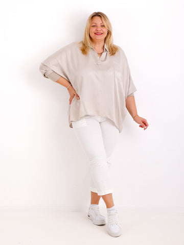 LAURA oversize Blusen-Shirt - verschiedene Farben