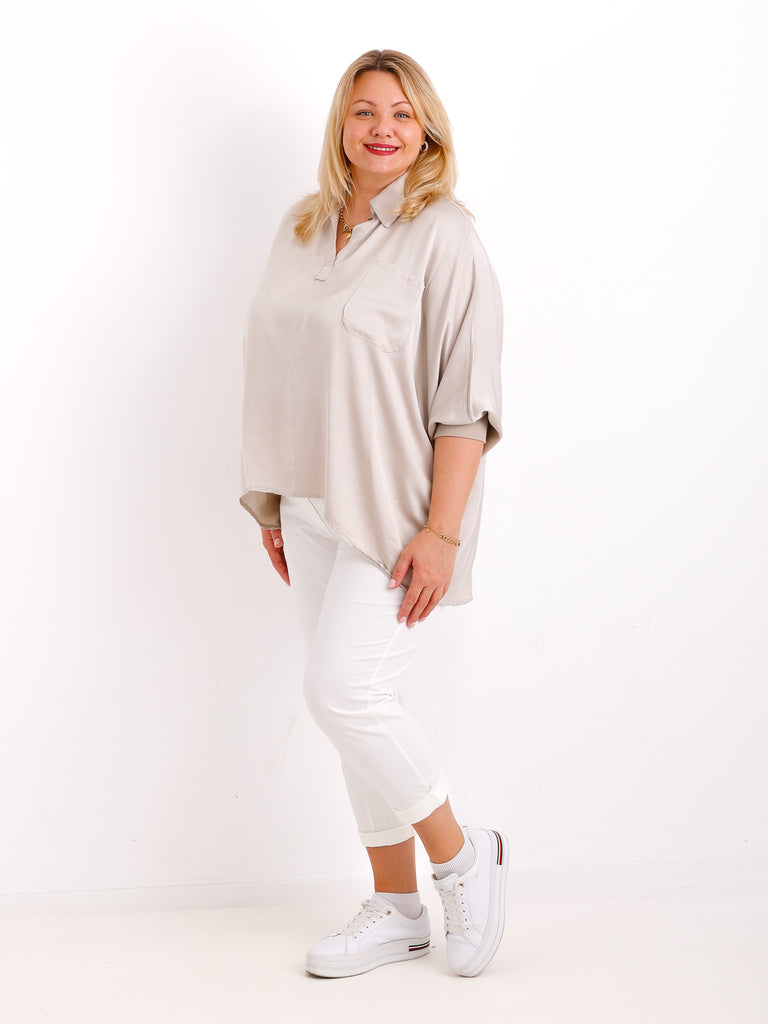 LAURA oversize Blusen-Shirt - verschiedene Farben