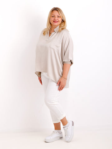 LAURA oversize Blusen-Shirt - verschiedene Farben