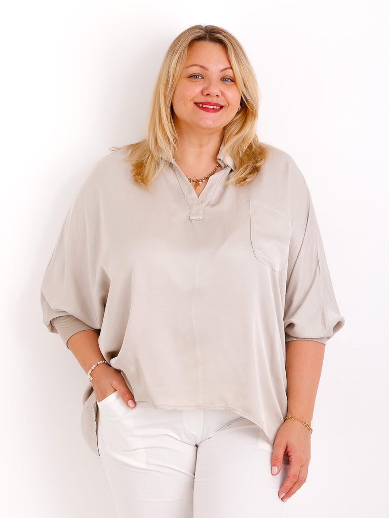 LAURA oversize Blusen-Shirt - verschiedene Farben