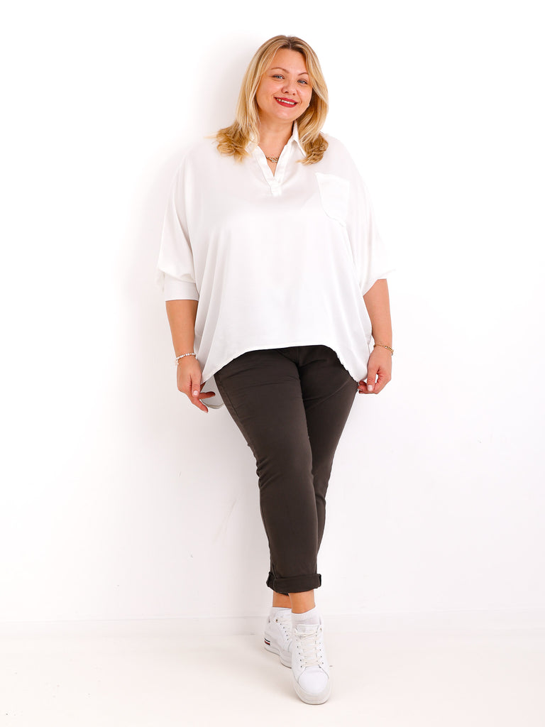 LAURA oversize Blusen-Shirt - verschiedene Farben