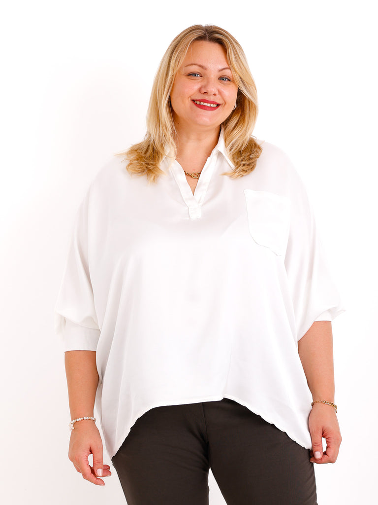 LAURA oversize Blusen-Shirt - verschiedene Farben