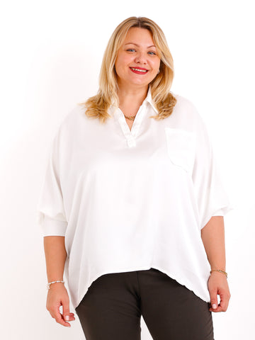 LAURA oversize Blusen-Shirt - verschiedene Farben