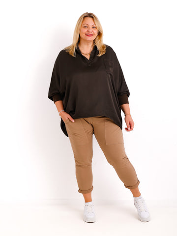 LAURA oversize Blusen-Shirt - verschiedene Farben