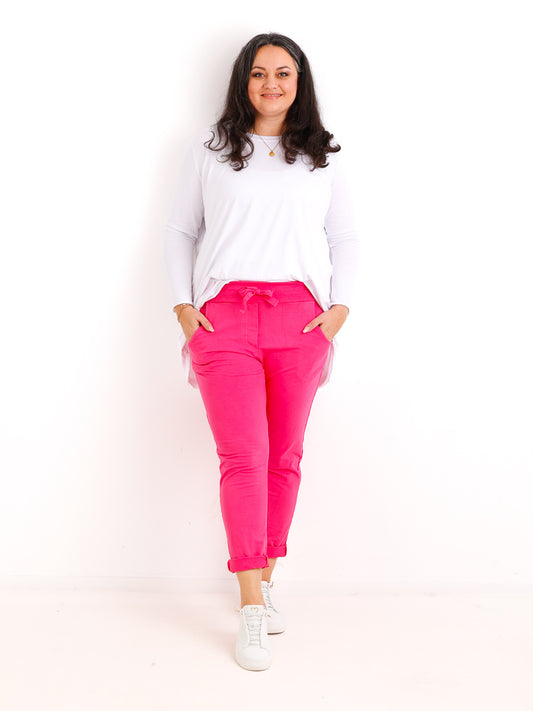 Bestseller Jersey-Hose MAX.S  – pink – Größen 34 bis 44