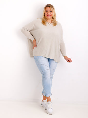 Feinstrick Pullover MOLLY.S  – Softe Haptik – Boxy Style – Gr. 38-50