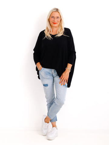 Feinstrick Pullover MOLLY.S  – Softe Haptik – Boxy Style – Gr. 38-50