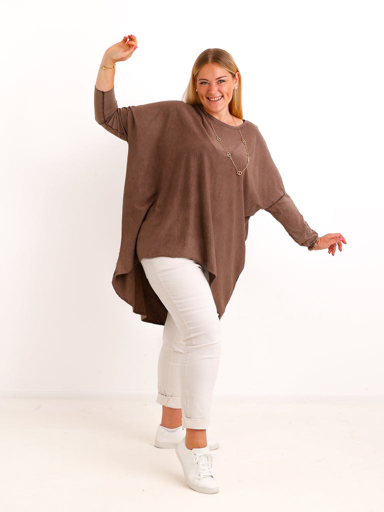 Longsleeve SILVARI – Washed-Look & XXXL-Schnitt – Gr. 44–54