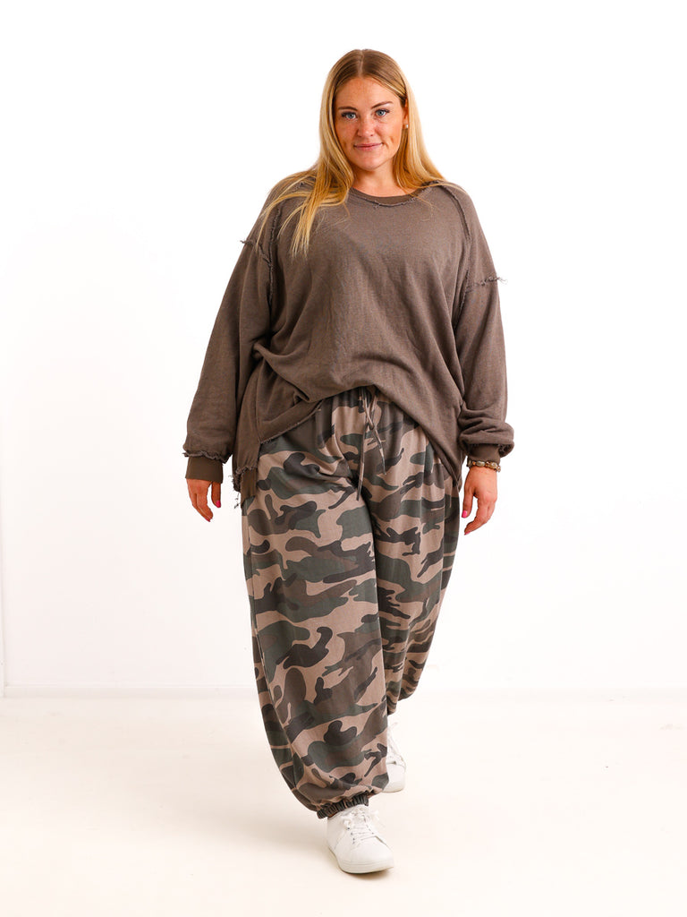 Curvy  Ballonhose SELVAN – Lässiger Schnitt mit elastischem Beinabschluss – Gr. 44–54