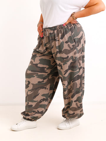 Curvy  Ballonhose SELVAN – Lässiger Schnitt mit elastischem Beinabschluss – Gr. 44–54