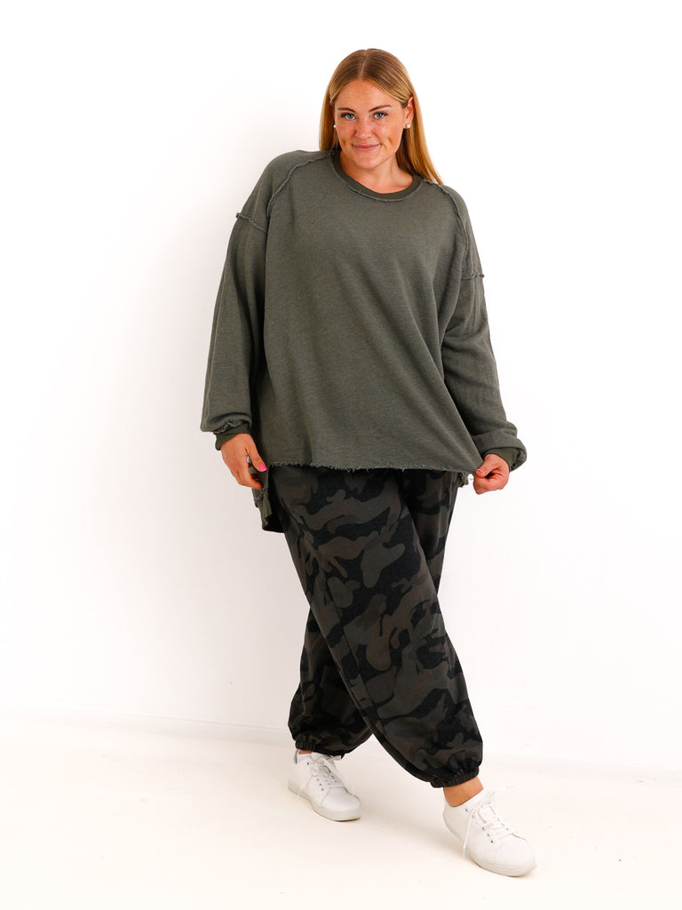 Oversize-Wohlfühl-Sweater CARLY.S – 100 % Baumwolle – Gr. 38-50