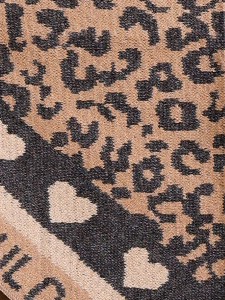JOHANNA Dreiecksschal mit Kaschmir - anthrazit/taupe