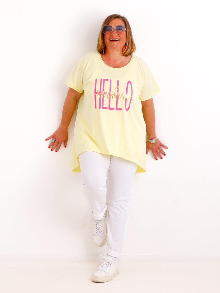 T-Shirt HELLO SUNSHINE - One Size 36-46