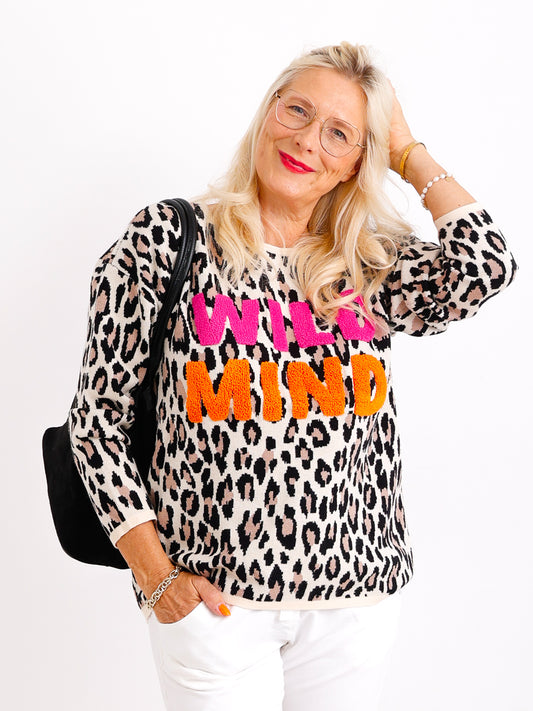 WILD MIND Oversize Pullover - leo