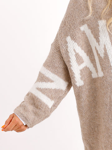 NAMASTE  oversize Strickpullover - verschiedene Farben