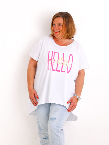 T-Shirt HELLO SUNSHINE - One Size 36-46