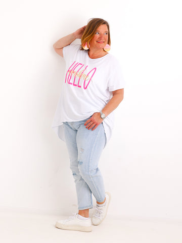 T-Shirt HELLO SUNSHINE - One Size 36-46