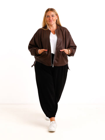 Lederimitat Jacke KAVEY – Moderner Oversize-Look mit besonderen Details – Gr. 38–44