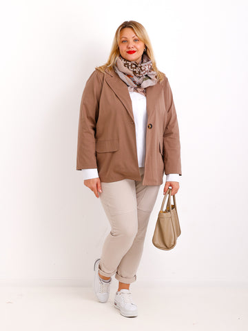 DOREEN Curvy Size Blazer 2 XL - camel