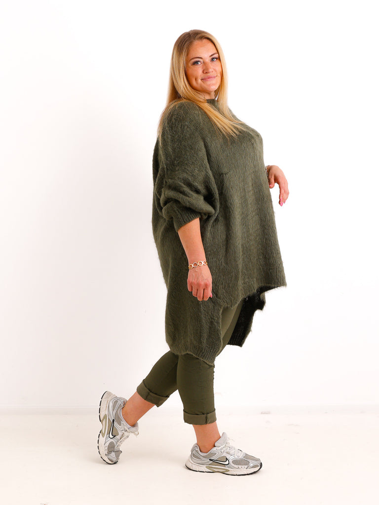 Curvy Pullover VALURA – Extra langer Oversize-Schnitt mit Inside-Out-Nähten – Gr. 44–56