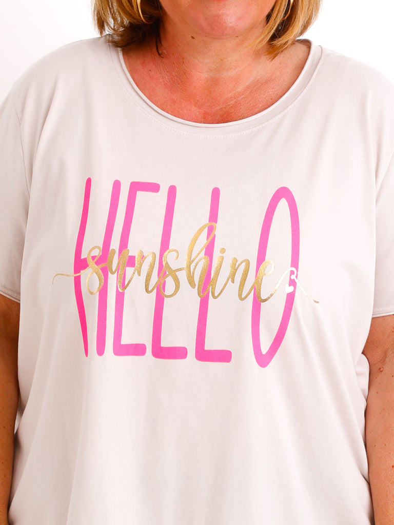 T-Shirt HELLO SUNSHINE - One Size 36-46