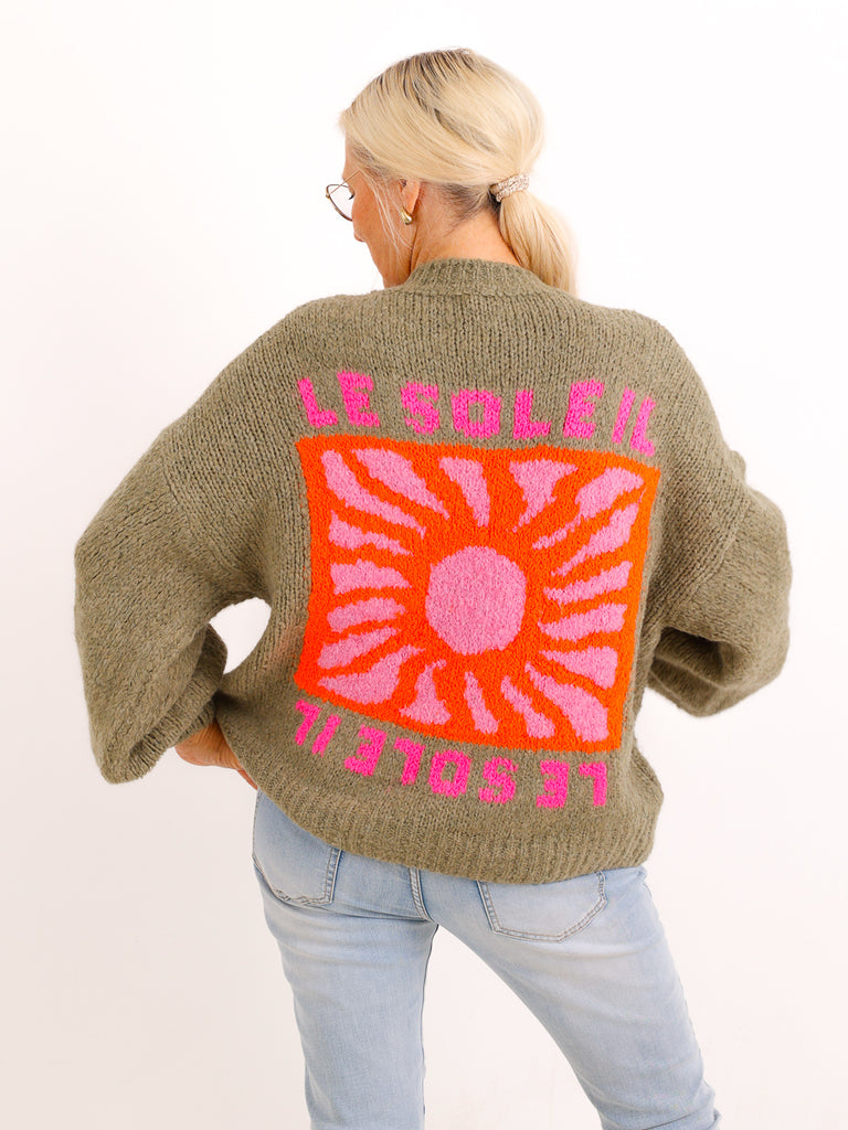 Strickpullover TAMELIA – LE SOLEIL Statement-Detail & kuschelige Haptik – Gr. 38–42