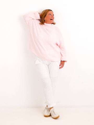 Damen Oversize-Strickpullover LEVIENNE mit Rippstruktur - Gr. 38–44