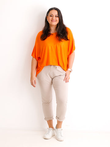 Kurzarm Pullover DELIA.S - Curvy One Size 40-48