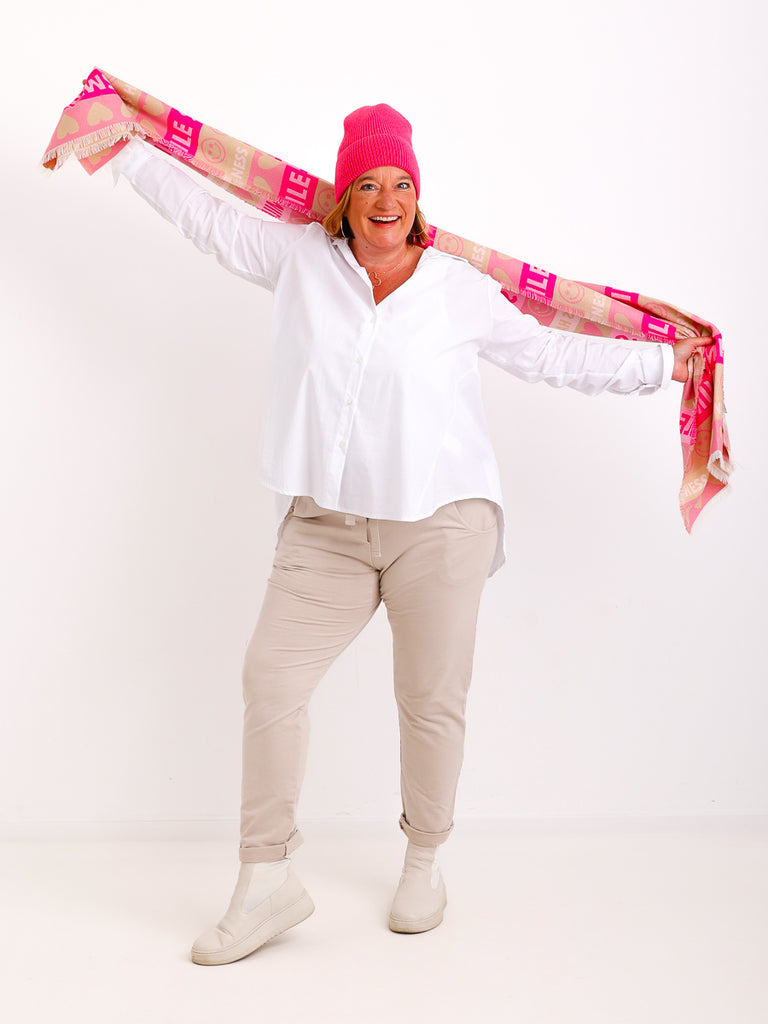 DIANA Schal - beige/rosa/pink