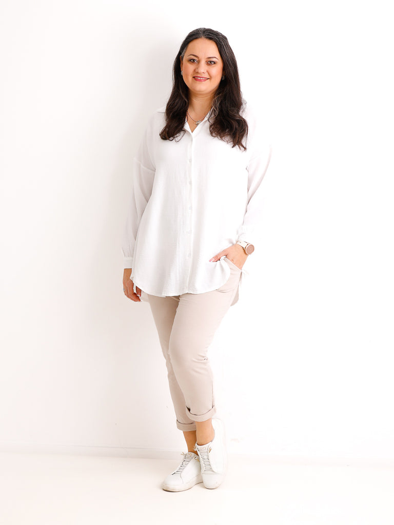 Kurzarm Pullover DELIA.S - Curvy One Size 40-48