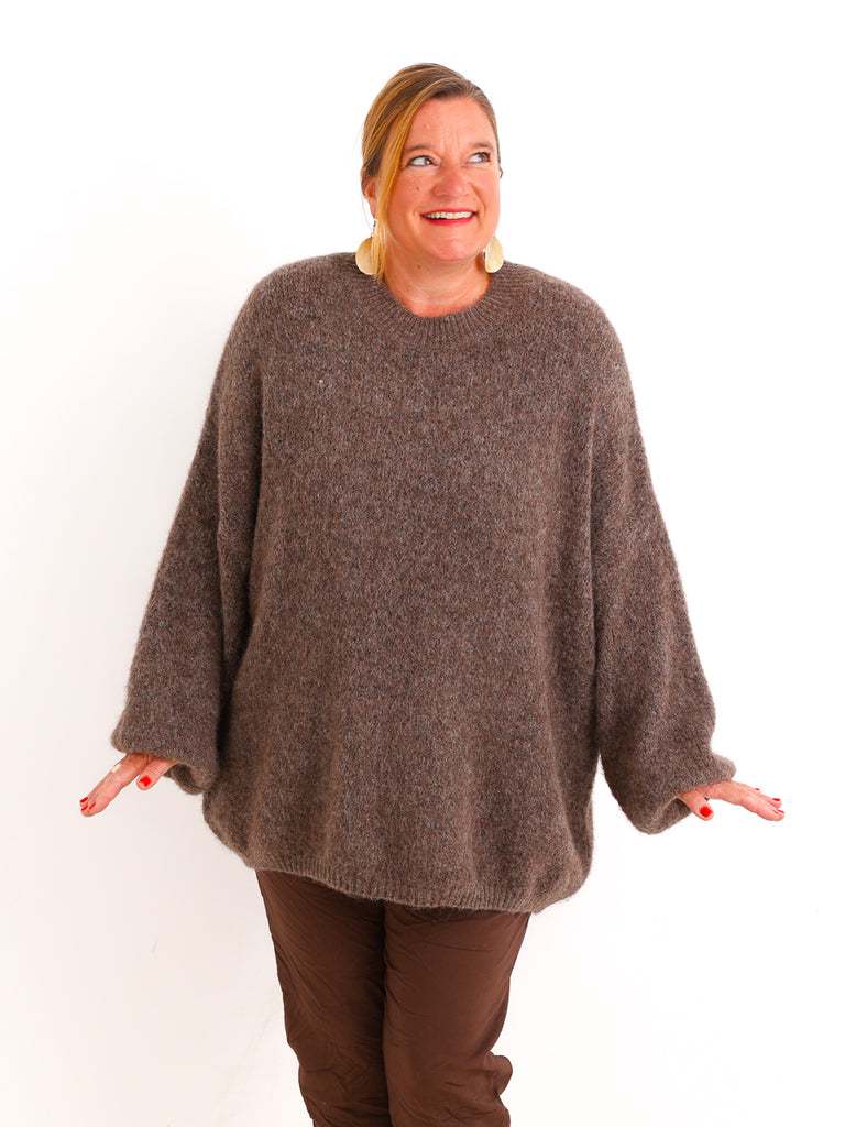 Curvy Size Strickpullover AMELIRA – Kuscheliger Oversize-Look – Gr. 42–48