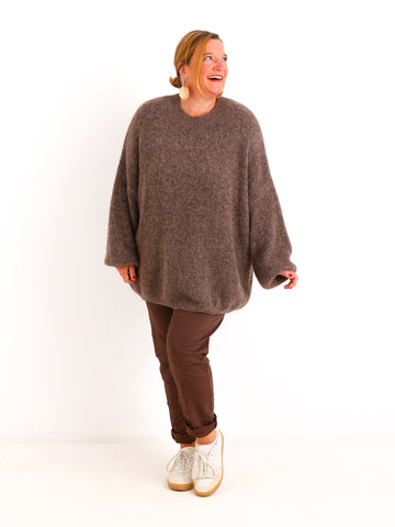 Curvy Size Strickpullover AMELIRA – Kuscheliger Oversize-Look – Gr. 42–48