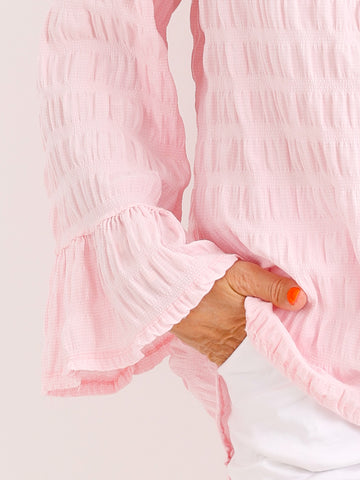 Crinkle-Tunika LOLA.S – Romantische Volants – Gr. 36-44/46