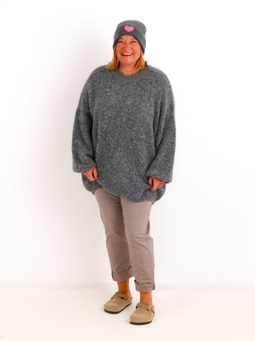 Curvy Size Strickpullover AMELIRA – Kuscheliger Oversize-Look – Gr. 42–48