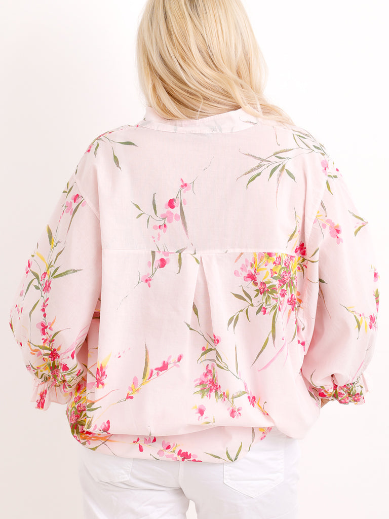 Blumen-Bluse JULE.S – Luftiger Baumwoll-Traum – Gr. 38 bis 44/46