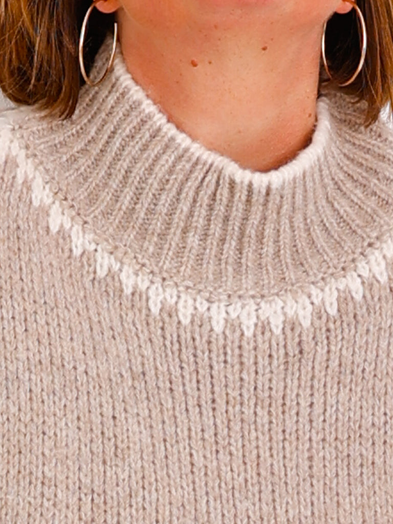 DEBBIE Oversize Pullover - beige
