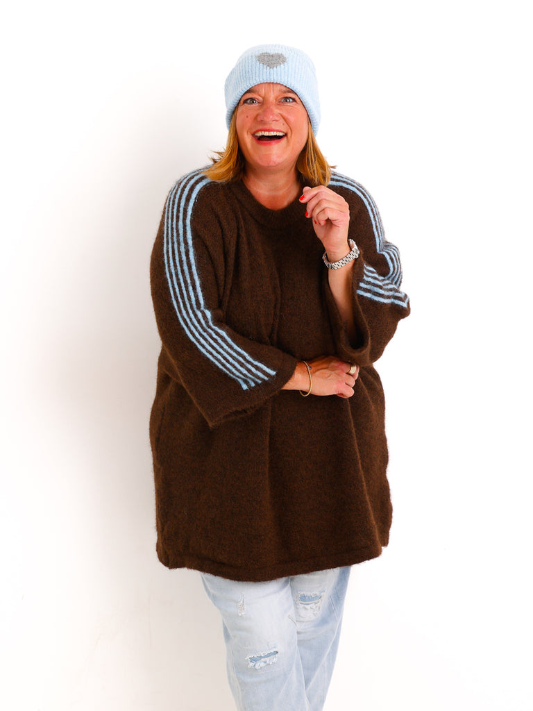 Strick-Beanie LISELLE – Softer Rippstrick mit Statement-Herz